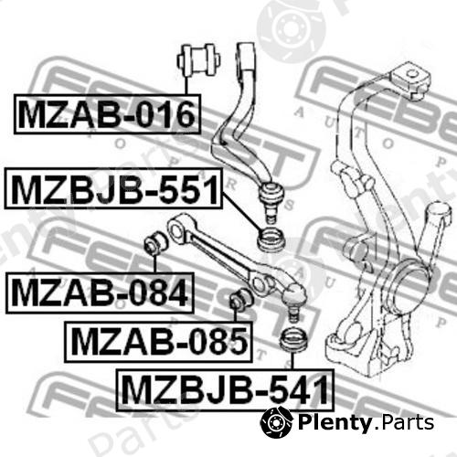  FEBEST part MZBJB-541 (MZBJB541) Repair Kit, ball joint
