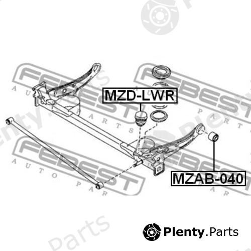  FEBEST part MZD-LWR (MZDLWR) Shock Absorber