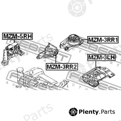  FEBEST part MZM-5RH (MZM5RH) Engine Mounting