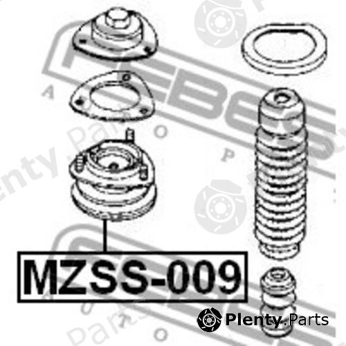  FEBEST part MZSS009 Mounting, shock absorbers