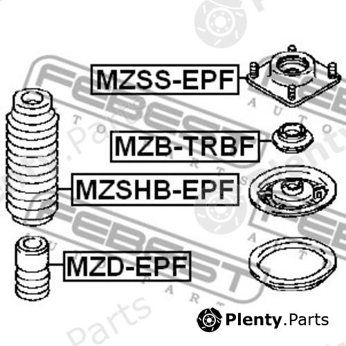  FEBEST part MZSSEPF Mounting, shock absorbers