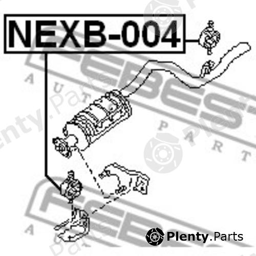  FEBEST part NEXB-004 (NEXB004) Mounting Kit, exhaust system