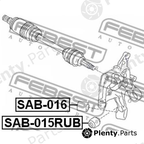  FEBEST part SAB-015RUB (SAB015RUB) Bush, control arm mounting