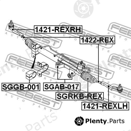  FEBEST part SGRKB-REX (SGRKBREX) Bellow, steering
