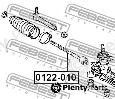  FEBEST part 0122010 Tie Rod Axle Joint
