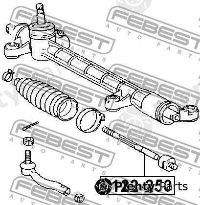  FEBEST part 0122250 Tie Rod Axle Joint