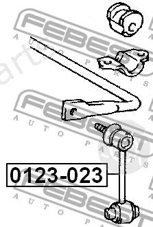  FEBEST part 0123023 Rod/Strut, stabiliser