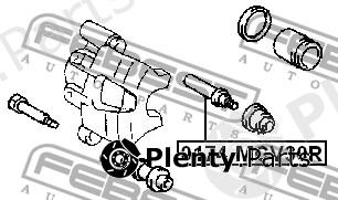  FEBEST part 0174MCV30R Guide Bolt, brake caliper