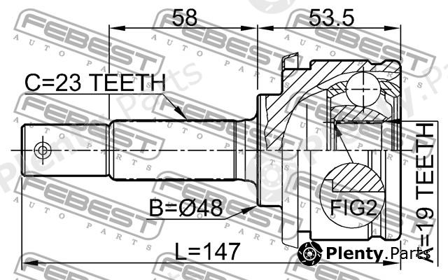  FEBEST part 0210043 Replacement part