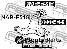  FEBEST part 0220E51 Ball Joint