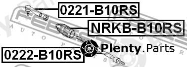  FEBEST part 0222B10RS Tie Rod Axle Joint