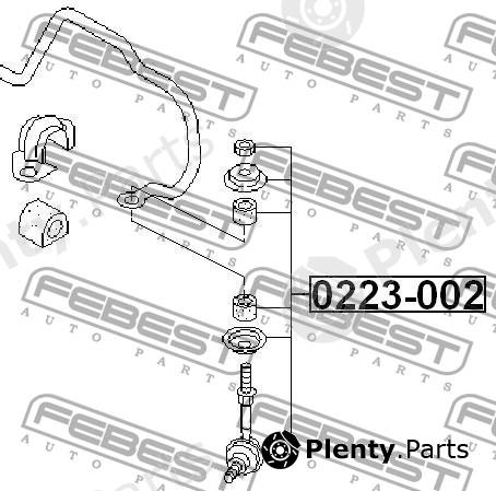  FEBEST part 0223-002 (0223002) Rod/Strut, stabiliser
