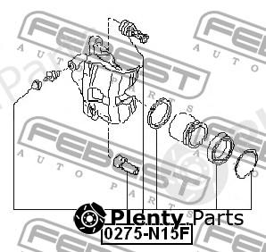  FEBEST part 0275N15F Repair Kit, brake caliper