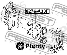  FEBEST part 0276-A33F (0276A33F) Piston, brake caliper
