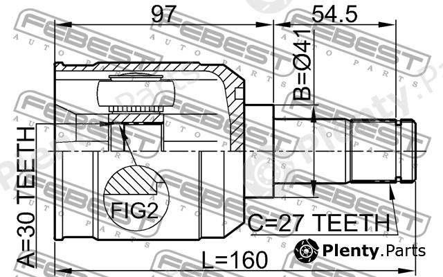 FEBEST part 0411-CS9MTLH (0411CS9MTLH) Replacement part