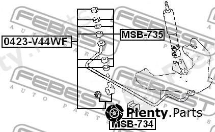  FEBEST part 0423V44WF Rod/Strut, stabiliser