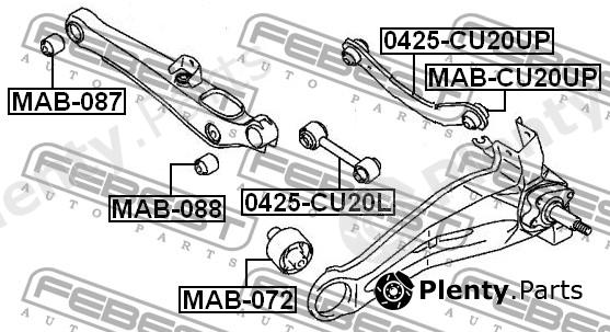  FEBEST part 0425CU20L Track Control Arm