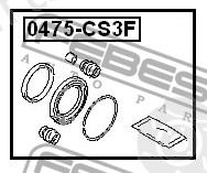  FEBEST part 0475-CS3F (0475CS3F) Repair Kit, brake caliper