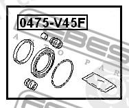  FEBEST part 0475V45F Repair Kit, brake caliper