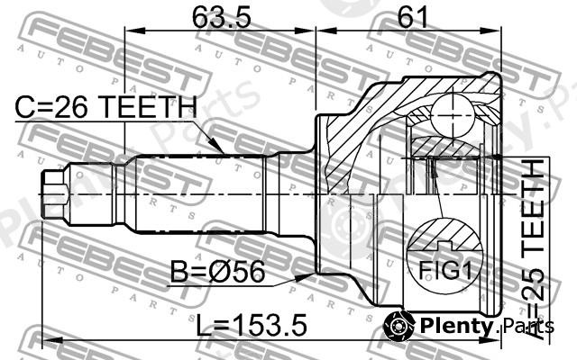  FEBEST part 0510006 Replacement part