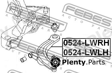  FEBEST part 0524LWLH Track Control Arm