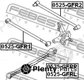  FEBEST part 0525GFRL Track Control Arm