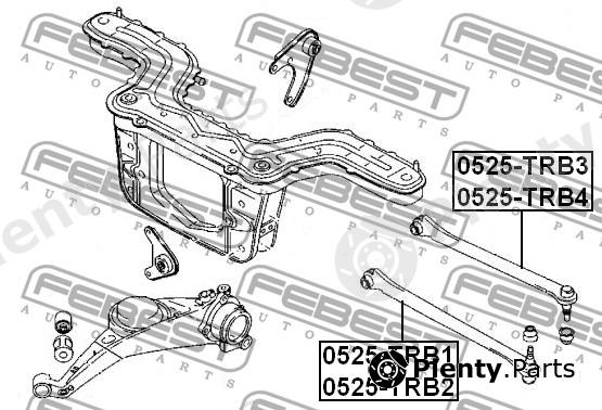  FEBEST part 0525TRB3 Track Control Arm