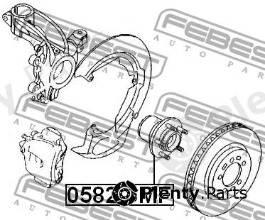  FEBEST part 05823MF Wheel Hub