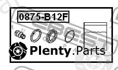  FEBEST part 0875B12F Repair Kit, brake caliper