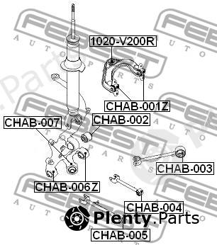  FEBEST part 1020-V200R (1020V200R) Ball Joint