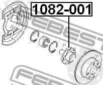  FEBEST part 1082001 Wheel Hub