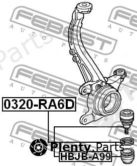  FEBEST part HBJB-A99 (HBJBA99) Repair Kit, ball joint