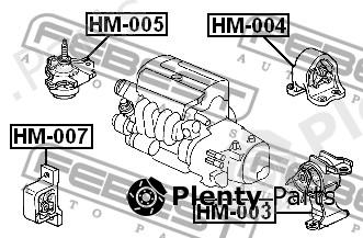  FEBEST part HM-004 (HM004) Engine Mounting