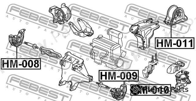  FEBEST part HM011 Engine Mounting