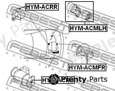  FEBEST part HYM-ACMFR (HYMACMFR) Engine Mounting