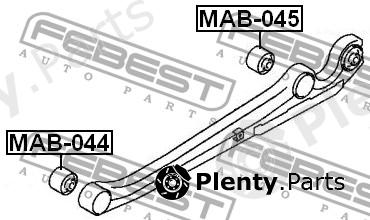  FEBEST part MAB044 Control Arm-/Trailing Arm Bush