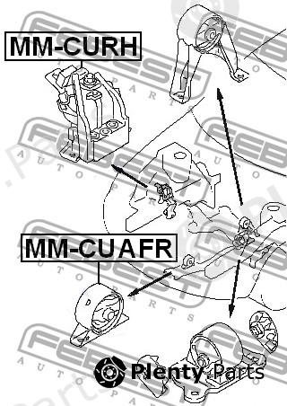 FEBEST part MMCUAFR Engine Mounting