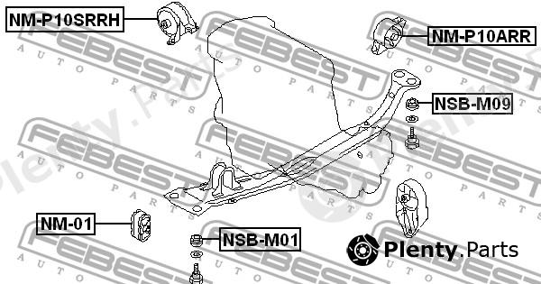  FEBEST part NMP10ARR Engine Mounting