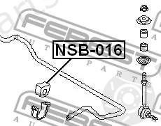  FEBEST part NSB016 Stabiliser Mounting