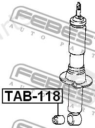  FEBEST part TAB-118 (TAB118) Spacer Bush, shock absorber