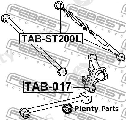  FEBEST part TABST200L Control Arm-/Trailing Arm Bush