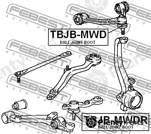 FEBEST part TBJBMWD Repair Kit, ball joint