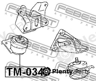  FEBEST part TM034 Engine Mounting