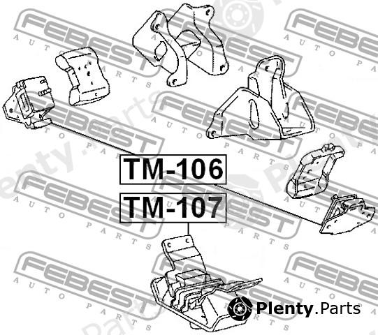  FEBEST part TM106 Replacement part