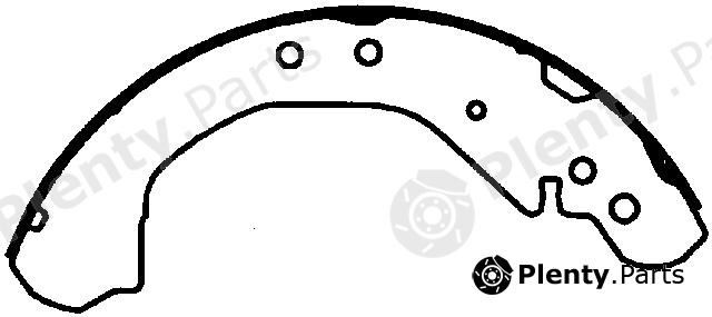  BENDIX part R593 Brake Shoe Set