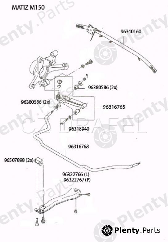 Genuine CHEVROLET / DAEWOO part 96316768 Replacement part