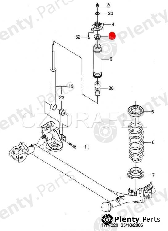 Genuine CHEVROLET / DAEWOO part 96456715 Repair Kit, suspension strut