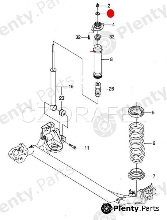 Genuine CHEVROLET / DAEWOO part 96535166 Repair Kit, suspension strut