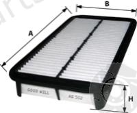  GOODWILL part AG502 Air Filter