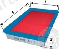  GOODWILL part AG510 Air Filter